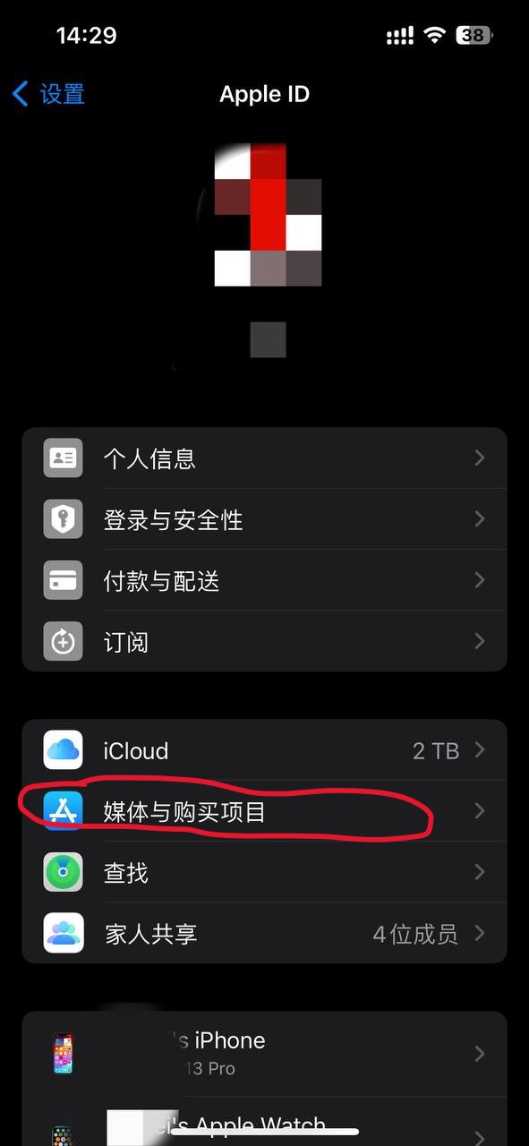 iOS 只在媒体与购买项目中切换商店账号